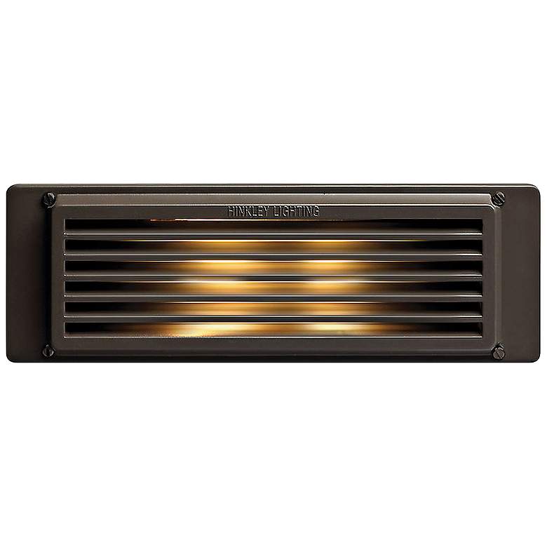 Image 1 Hinkley 10 inch Wide Bronze Louvered LED Landscape Deck Light