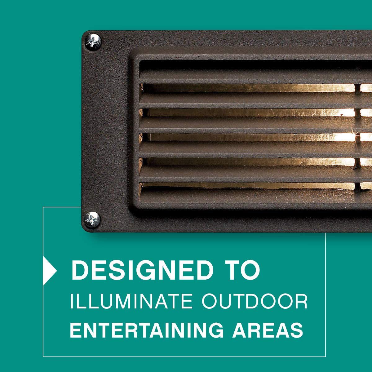 Image 2 Hinkley 10" Wide Bronze Louvered LED Landscape Deck Light more views