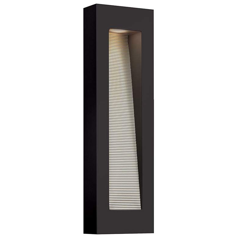 Image 1 Hinkley 24 inchH Satin Black Integrated LED Outdoor Wall Light