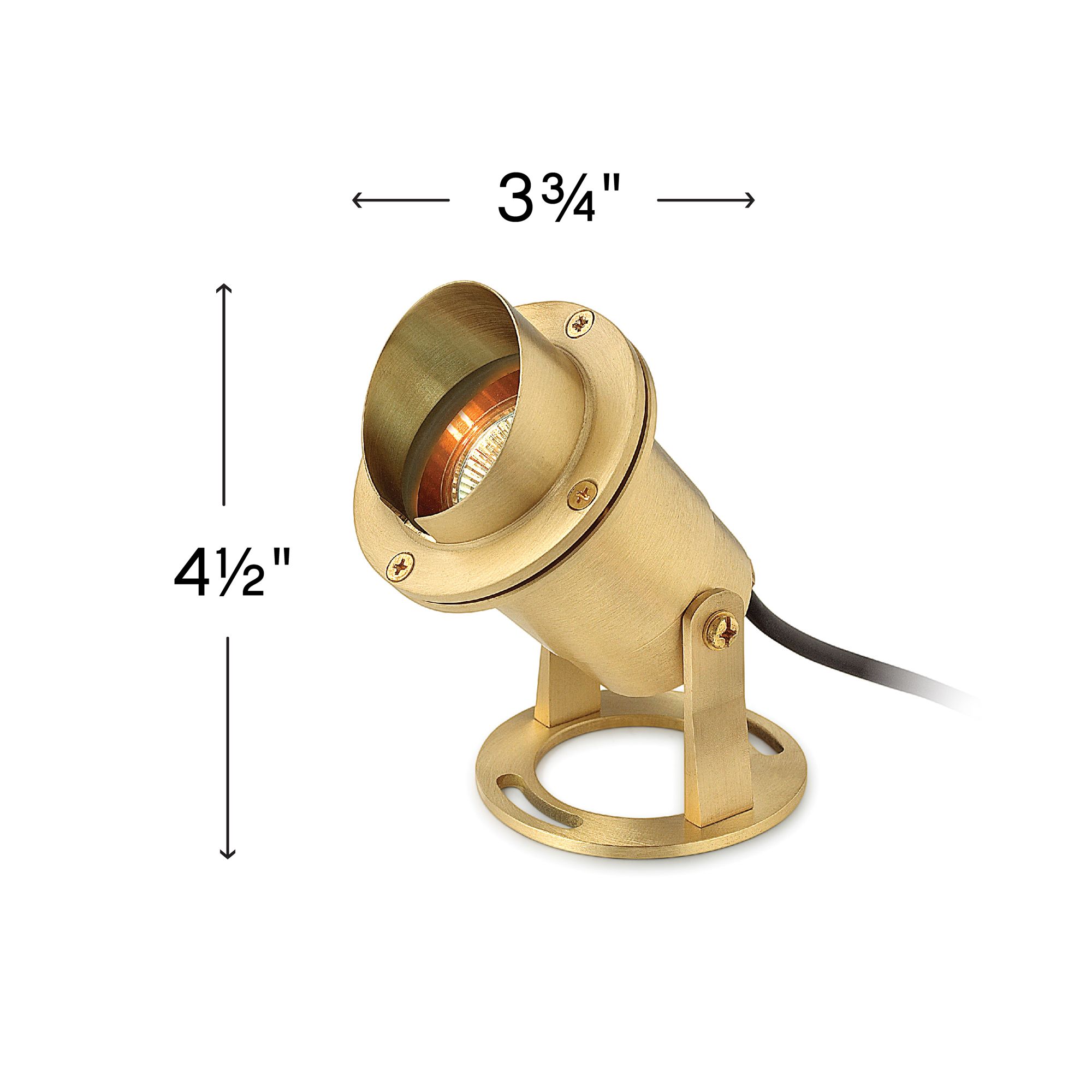 Image 3 Hinkley 4 1/2" High Brass Landscape Pond Light more views