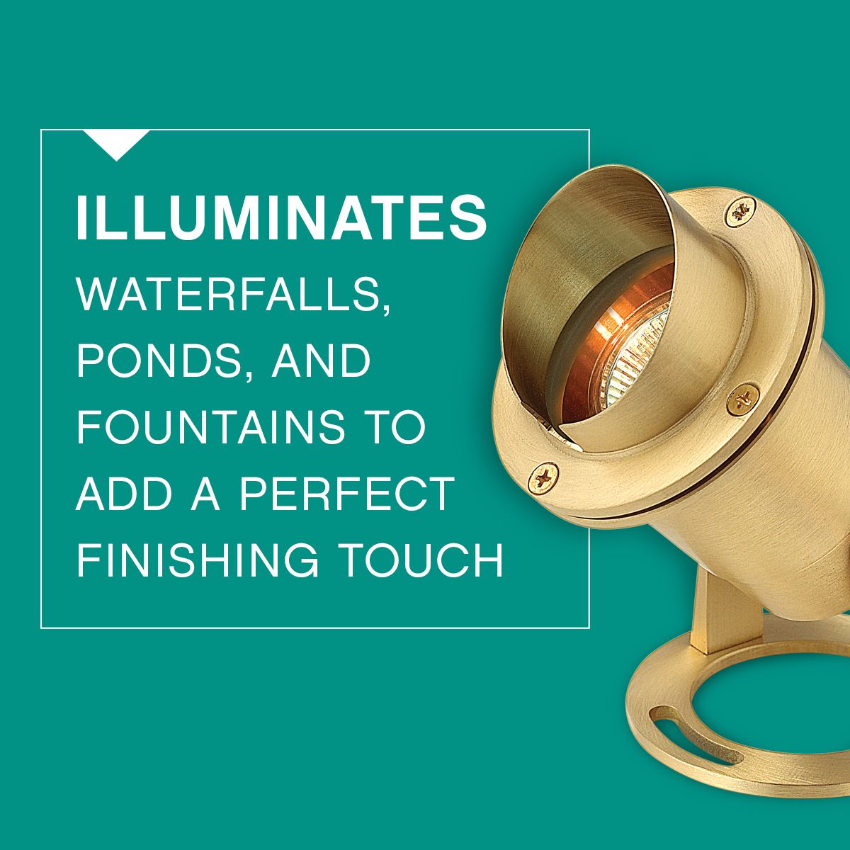 Image 4 Hinkley 4 1/2" High Brass Landscape Pond Light more views