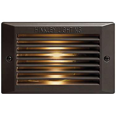 Hinkley 7 1/2" Rectangular Bronze Outdoor LED Step Light