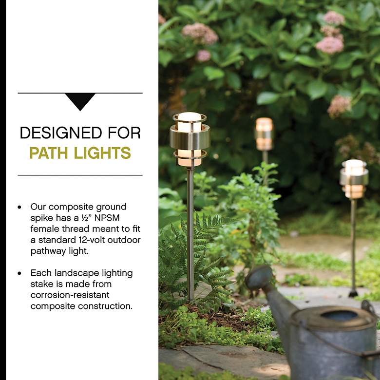 Image 5 Hinkley 7" Wide Bronze Landscape Accessory Power Post more views