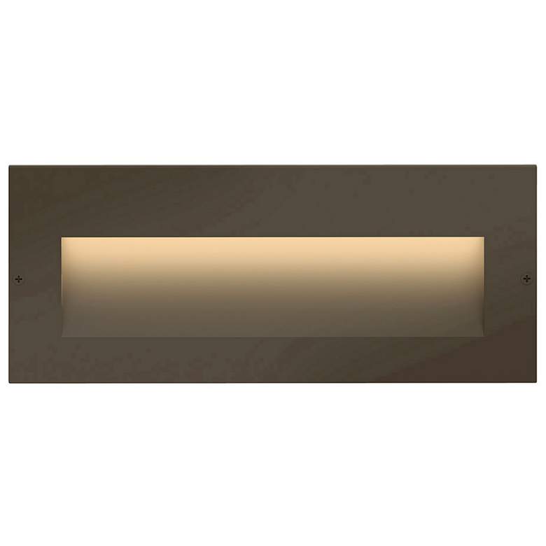 Image 2 Hinkley 8" Wide Tapered Bronze 12V Landscape Step Light