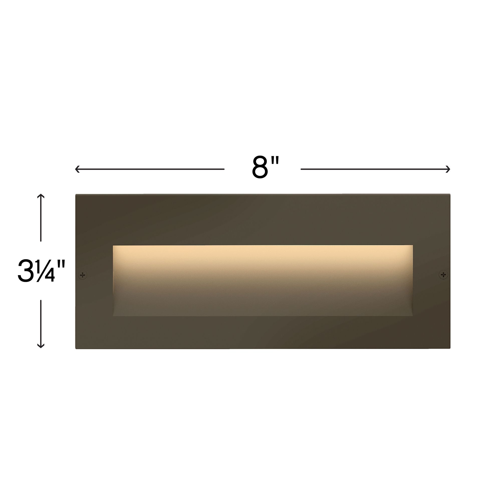 Hinkley 8" Wide Tapered Bronze 12V Landscape Step Light Image 3