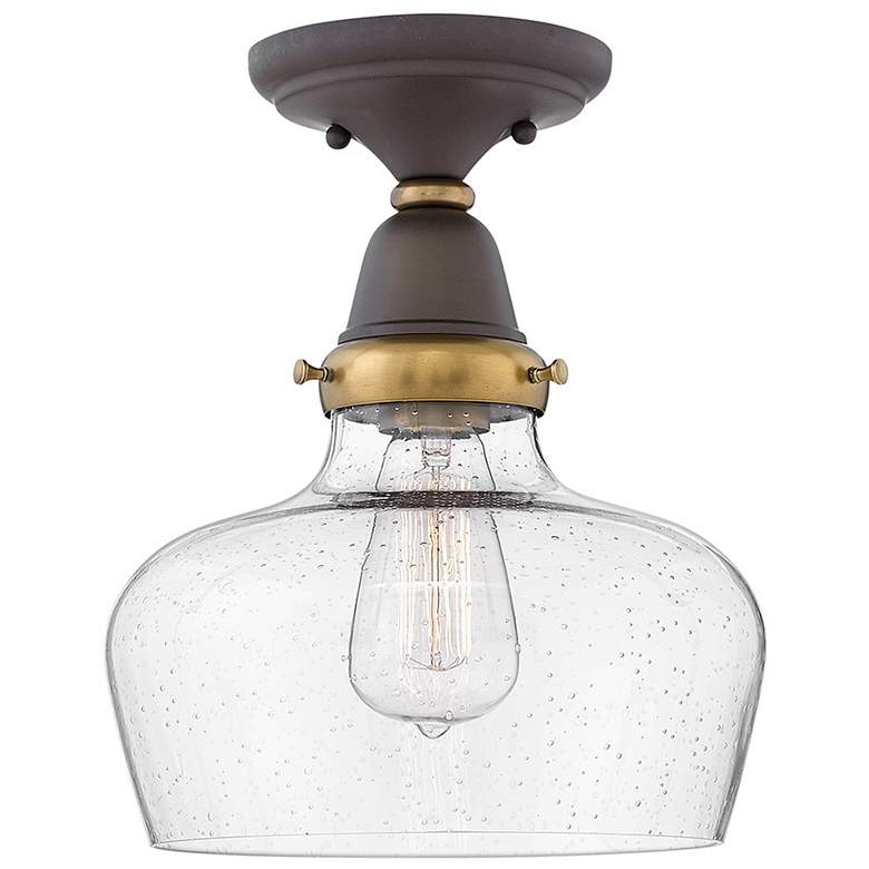 Image 1 Hinkley Academy 10" Wide Oil-Rubbed Bronze Ceiling Light