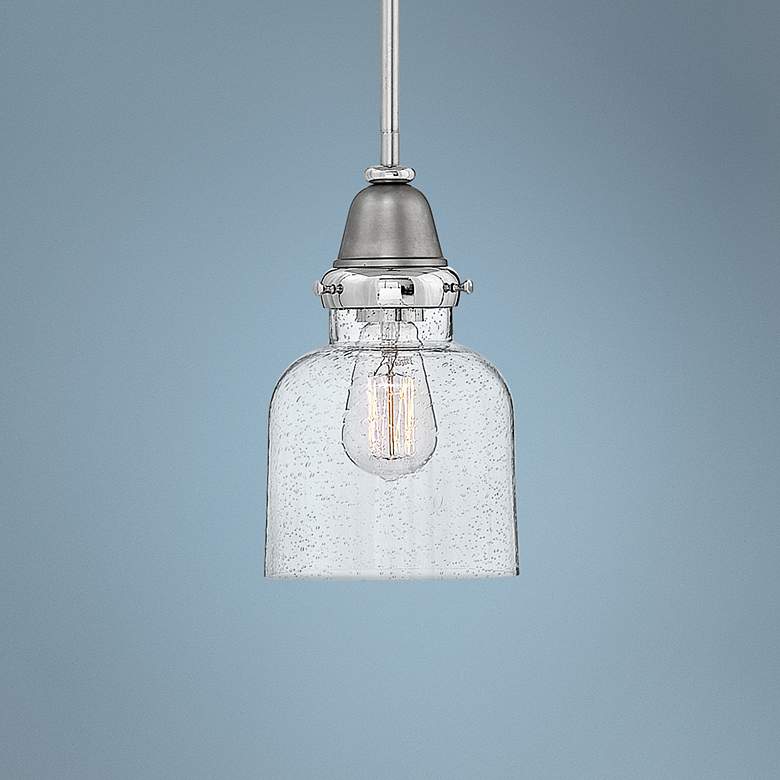 Image 1 Hinkley Academy 6 1/2" Wide English Nickel Mini Pendant