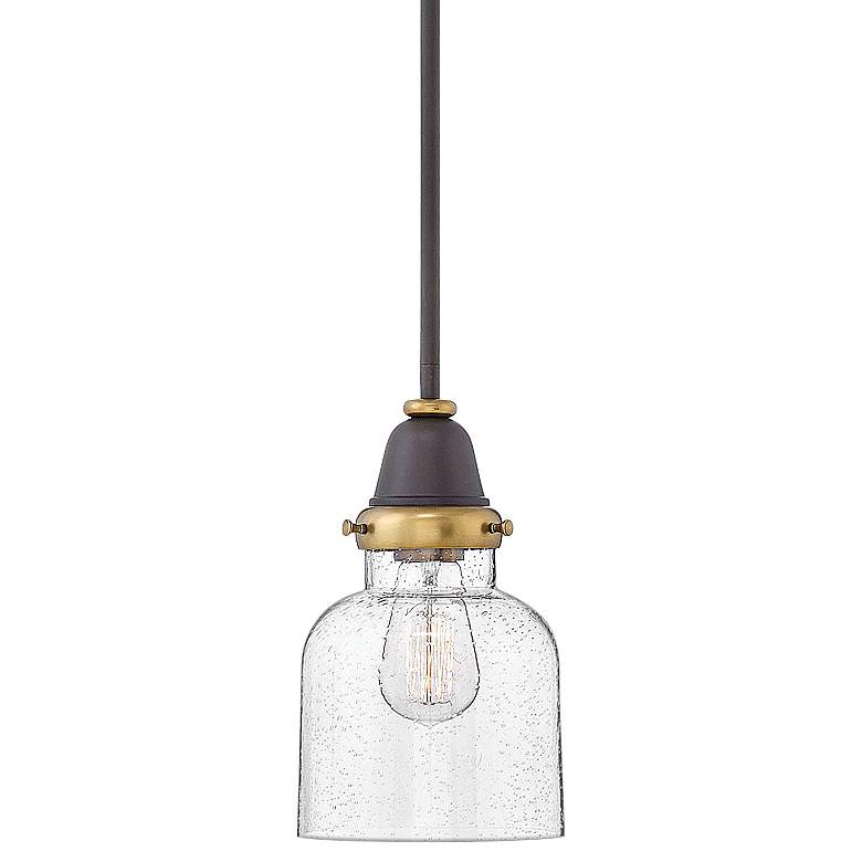 Image 2 Hinkley Academy 6 1/2 inch Wide Oil-Rubbed Bronze Mini Pendant