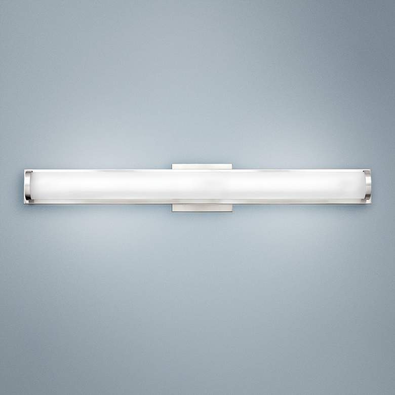 Image 1 Hinkley Acclaim 29 1/2"W Polished Nickel LED Bath Light