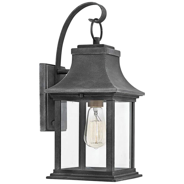 Image 1 Hinkley Adair 16 1/2" High Aged Zinc Outdoor Wall Light