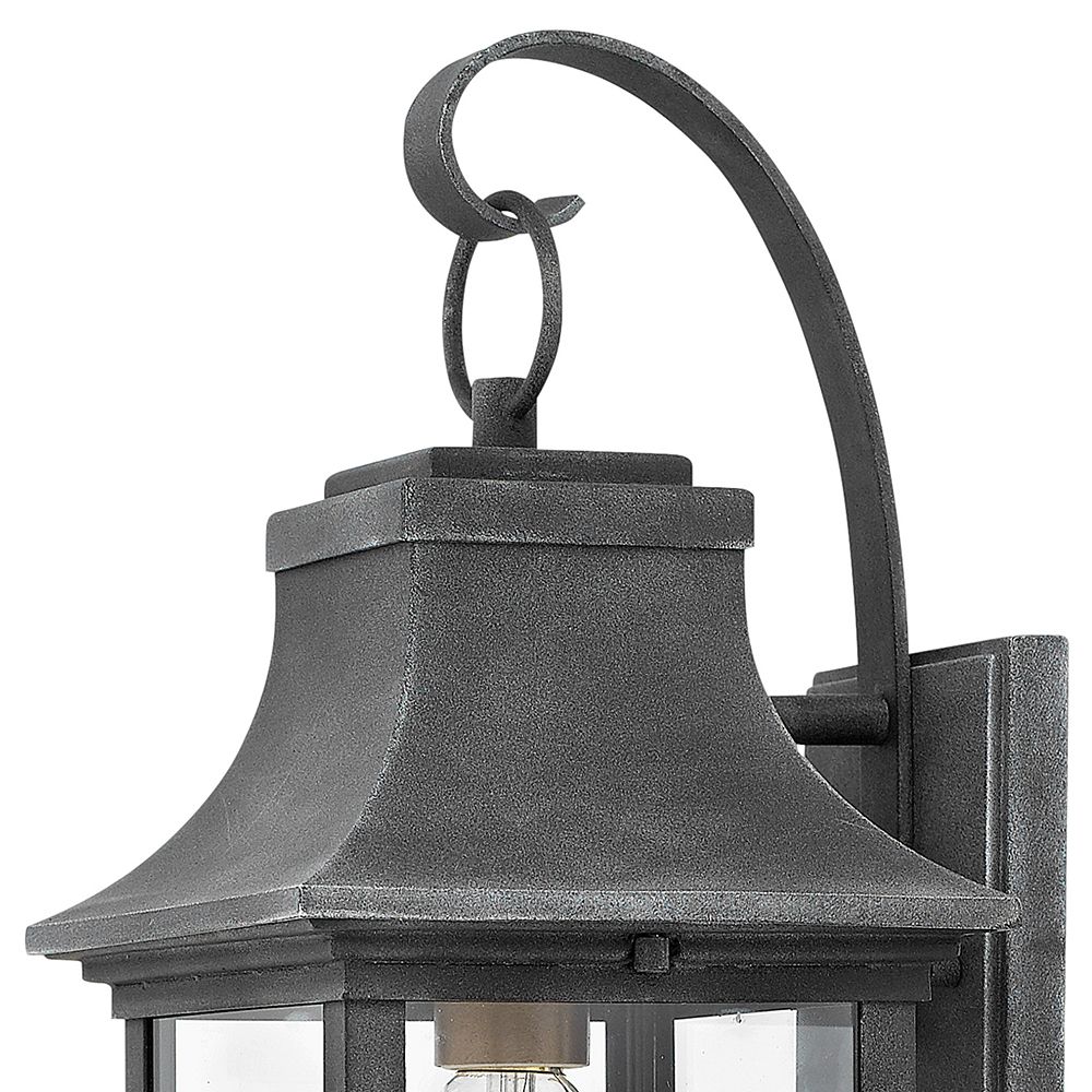 Image 3 Hinkley Adair 16 1/2" High Aged Zinc Outdoor Wall Light more views