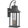 2_Hinkley Adair 20" High Aged Zinc Clear Glass Outdoor Wall Light
