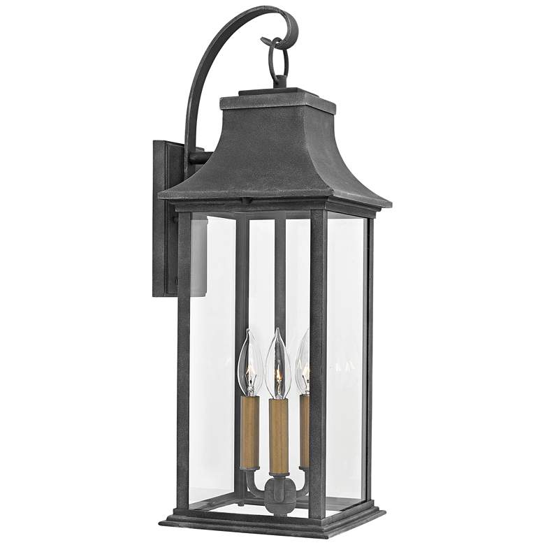 Image 2 Hinkley Adair 24 1/2" High Aged Zinc Outdoor Wall Light
