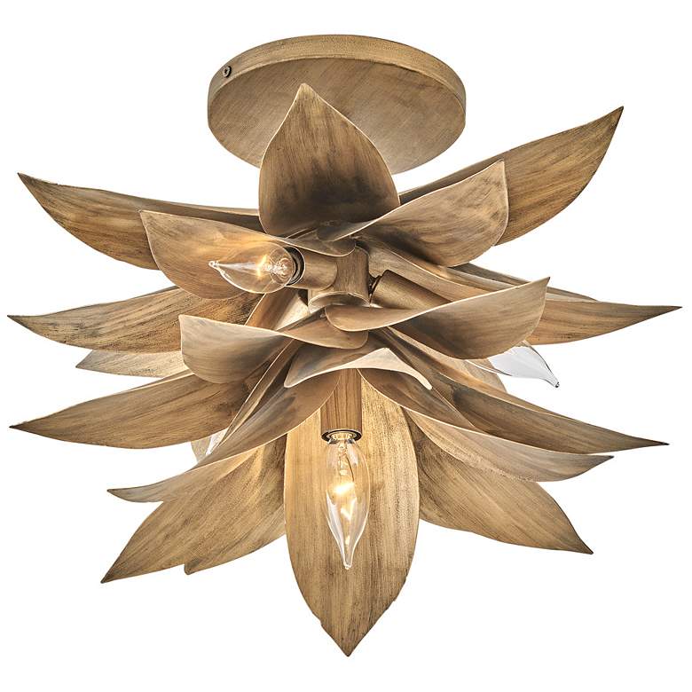 Image 3 Hinkley Agave 12 1/2" Wide Burnished Gold 4-Light Pendant more views