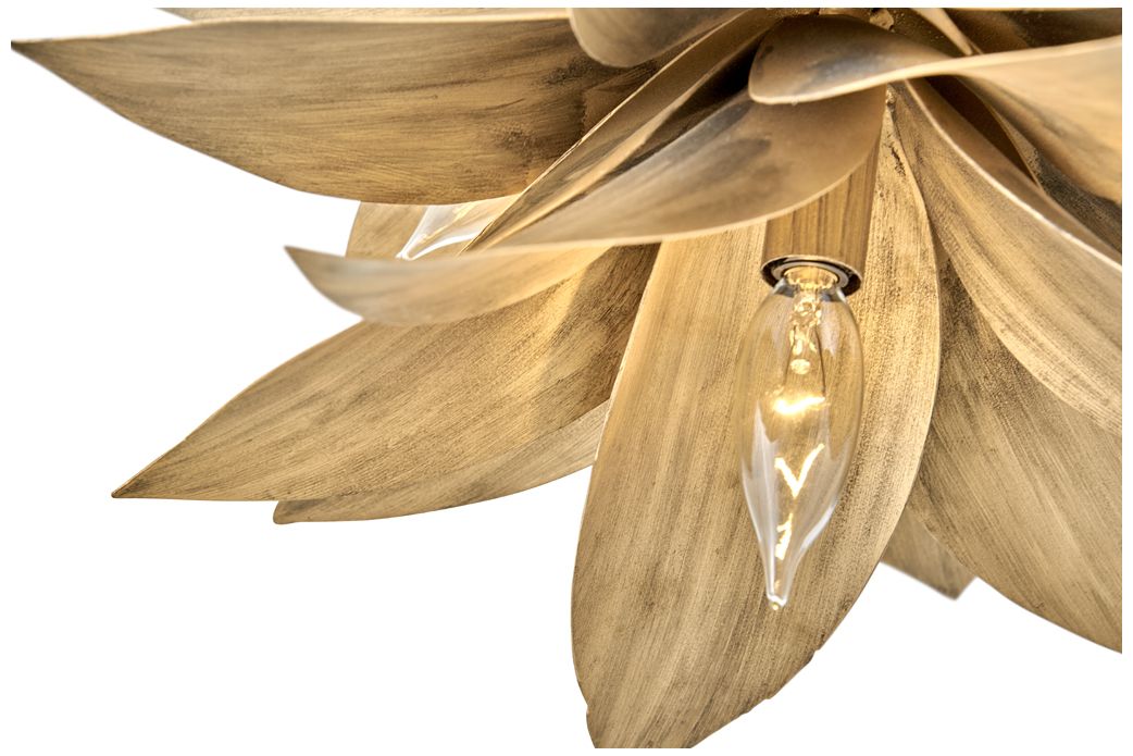 Hinkley Agave 12 1/2" Wide Burnished Gold 4-Light Pendant