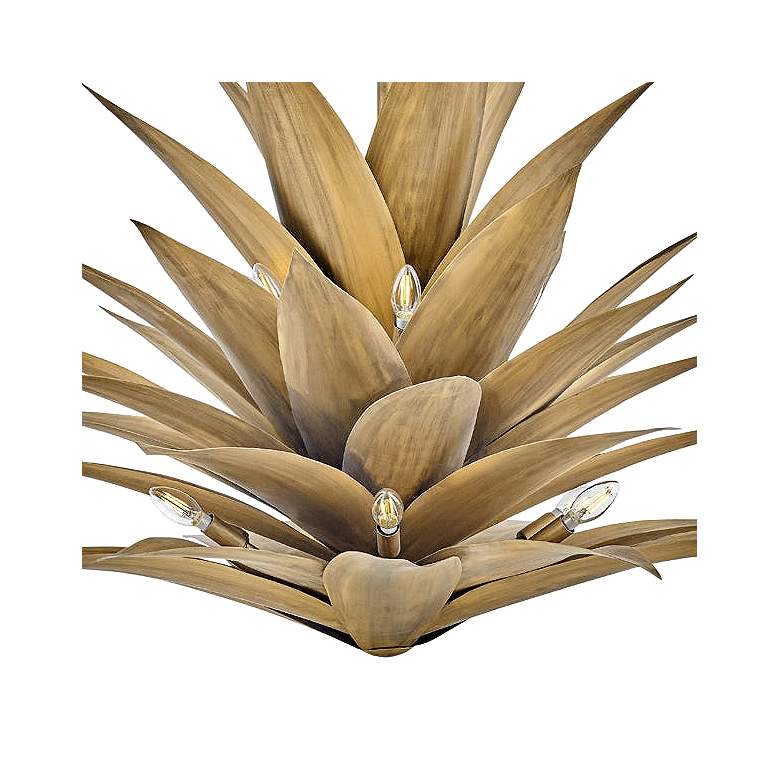 Image 4 Hinkley Agave 45" Wide Burnished Gold 12-Light Pendant more views