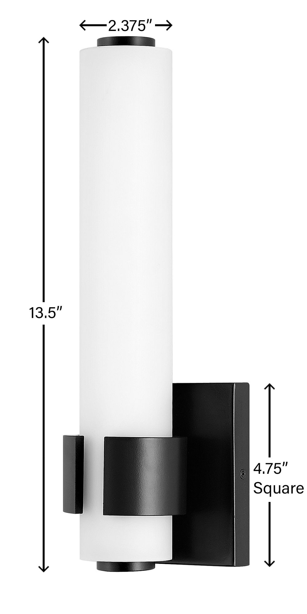 Image 6 Hinkley Aiden 13 1/2" High Black LED Wall Sconce more views