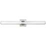 2_Hinkley Aiden 31 1/4"W Polished Nickel LED Vanity Bath Light more views