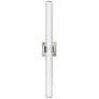 5_Hinkley Aiden 31 1/4"W Polished Nickel LED Vanity Bath Light more views