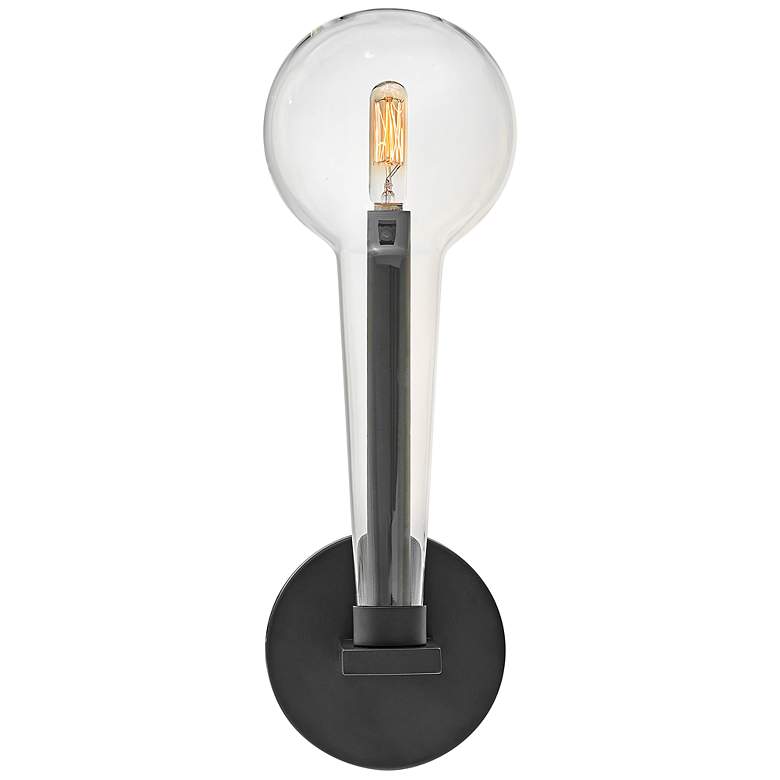 Image 3 Hinkley Alchemy 15 3/4" High Black Wall Sconce more views