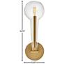 7_Hinkley Alchemy 15 3/4" High Lacquered Brass Wall Sconce more views