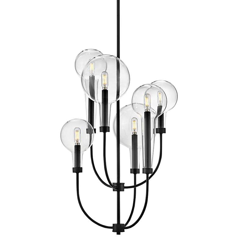 Image 3 Hinkley Alchemy 20" Wide Black 6-Light Chandelier