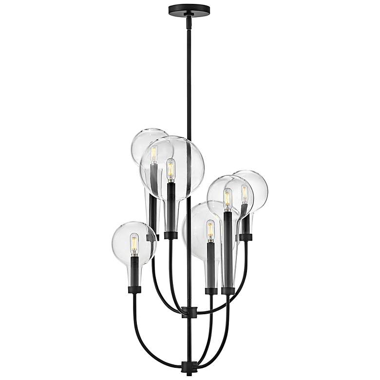 Image 7 Hinkley Alchemy 20" Wide Black 6-Light Chandelier more views