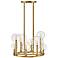 Hinkley Alchemy 24 1/4" Wide Brass Clear Glass Globes Ring Chandelier