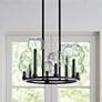 1_Hinkley Alchemy 24 1/4" Wide Brass Clear Glass Globes Ring Chandelier