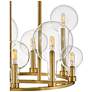 5_Hinkley Alchemy 24 1/4" Wide Brass Clear Glass Globes Ring Chandelier more views