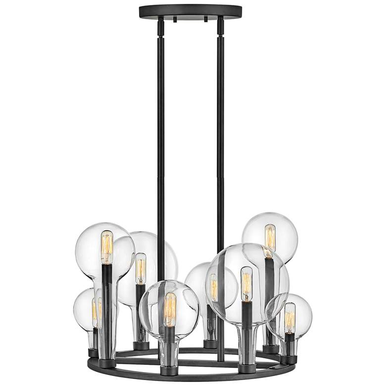 Image 2 Hinkley Alchemy 24 1/4 inch Wide Modern Black 8-Globe Light Chandelier