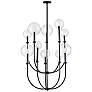 4_Hinkley Alchemy 30" Wide Black 10-Light 2-Tier Chandelier more views