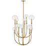 2_Hinkley Alchemy 30"W Lacquered Brass Multi-Tier Chandelier more views