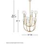 3_Hinkley Alchemy 30"W Lacquered Brass Multi-Tier Chandelier more views