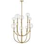 5_Hinkley Alchemy 30"W Lacquered Brass Multi-Tier Chandelier more views