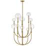 6_Hinkley Alchemy 30"W Lacquered Brass Multi-Tier Chandelier more views