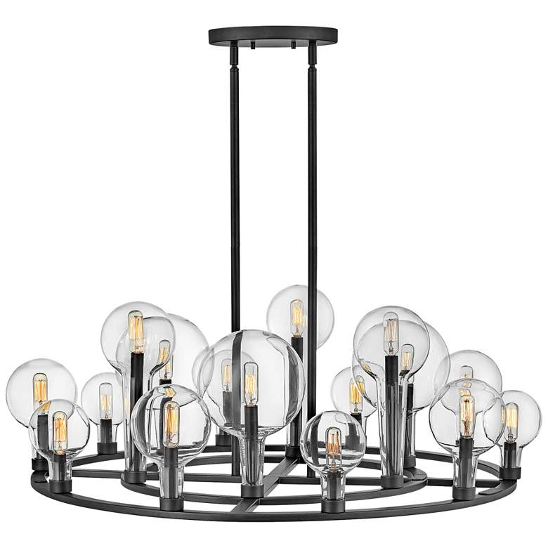 Image 2 Hinkley Alchemy 37 3/4" Wide Black 16-Light Chandelier