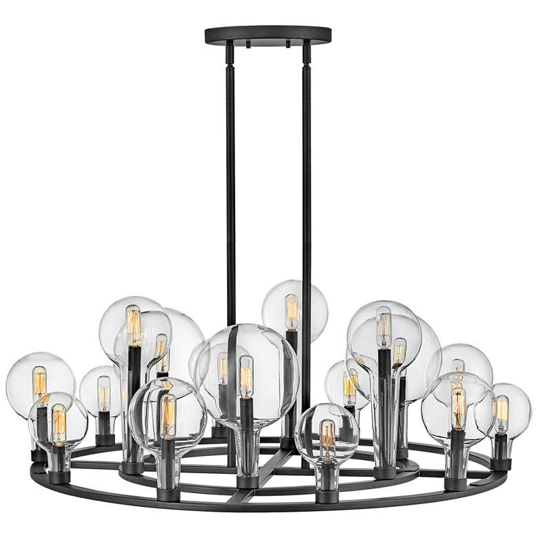 Image 2 Hinkley Alchemy 37 3/4 inch Wide Black 16-Light Chandelier