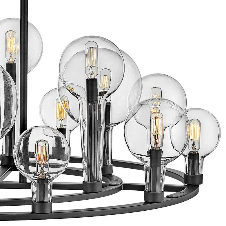 Image 3 Hinkley Alchemy 37 3/4" Wide Black 16-Light Chandelier more views