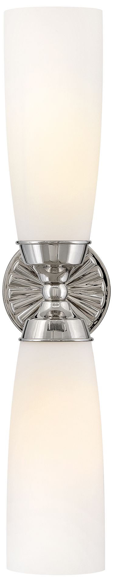 Hinkley Alexis Large Two Light Sconce 24" Polished Nickel