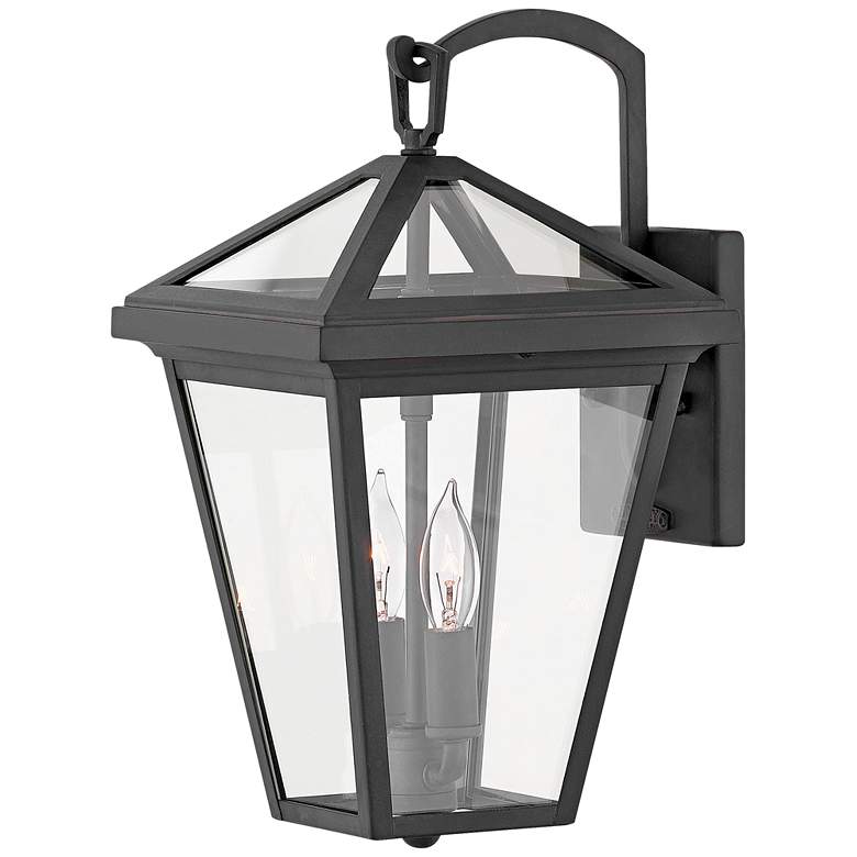 Image 2 Hinkley Alford Place 14" High Museum Black Outdoor Lantern Wall Light