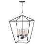 Hinkley Alford Place 17" Black Cage Low Voltage Outdoor Hanging Light