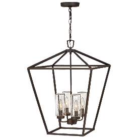 Image1 of Hinkley Alford Place 17" Bronze Cage Low Voltage Outdoor Hanging Light