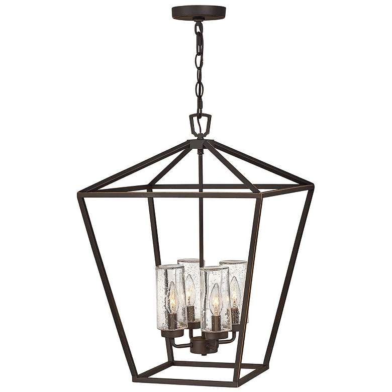 Image 2 Hinkley Alford Place 17" Bronze Cage Low Voltage Outdoor Hanging Light