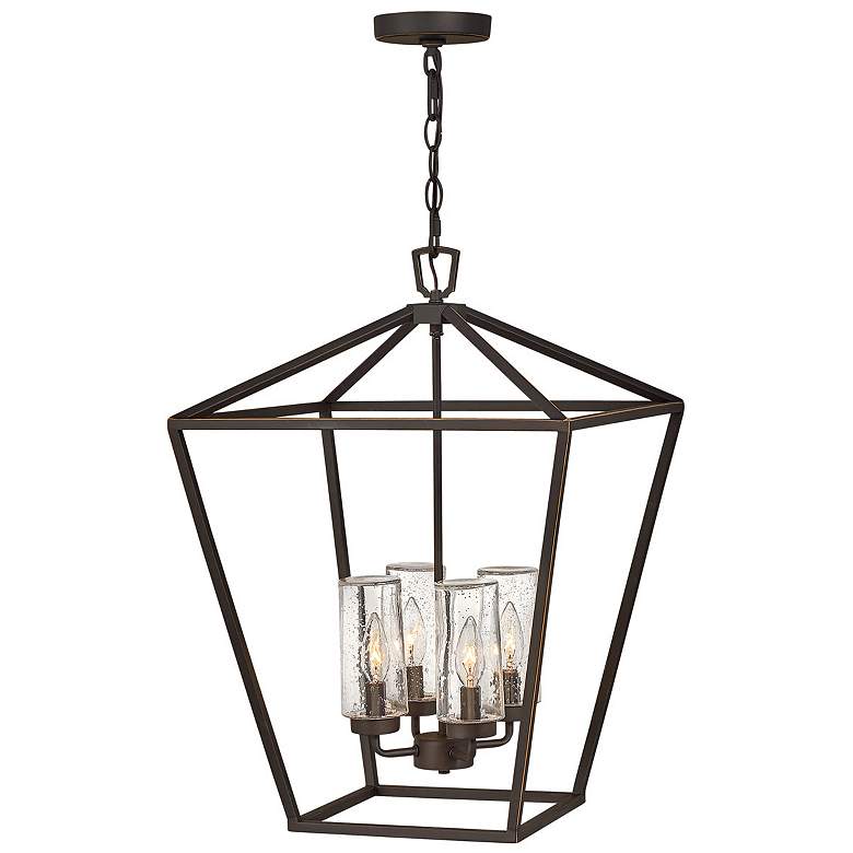 Image 1 Hinkley Alford Place 17 inch Bronze Cage Low Voltage Outdoor Hanging Light