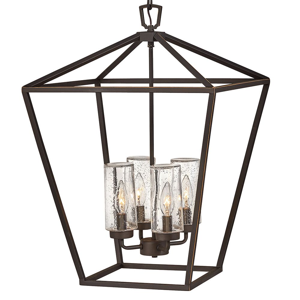 Hinkley Alford Place 17" Bronze Cage Low Voltage Outdoor Hanging Light