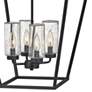 3_Hinkley Alford Place 17" Wide Black 4-Light Outdoor Foyer Chandelier more views