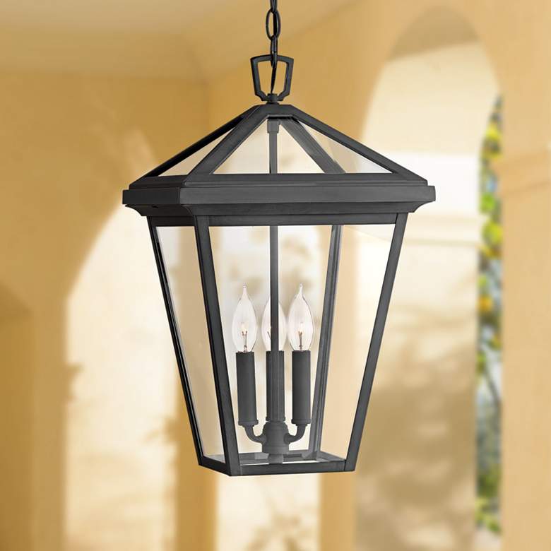 Image 1 Hinkley Alford Place 19 1/2" High Museum Black Outdoor Hanging Light