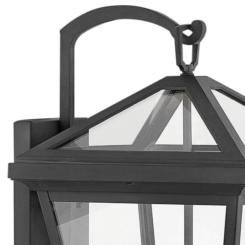 Image 3 Hinkley Alford Place 20 1/2 inch Black and Clear Glass Outdoor Wall Light more views