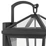 Hinkley Alford Place 20 1/2" Black and Clear Glass Outdoor Wall Light